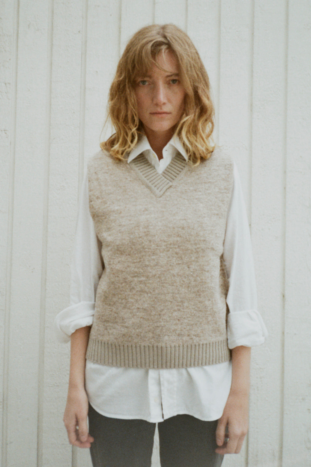 FEMØ ICELANDIC WOOL V-NECK VEST