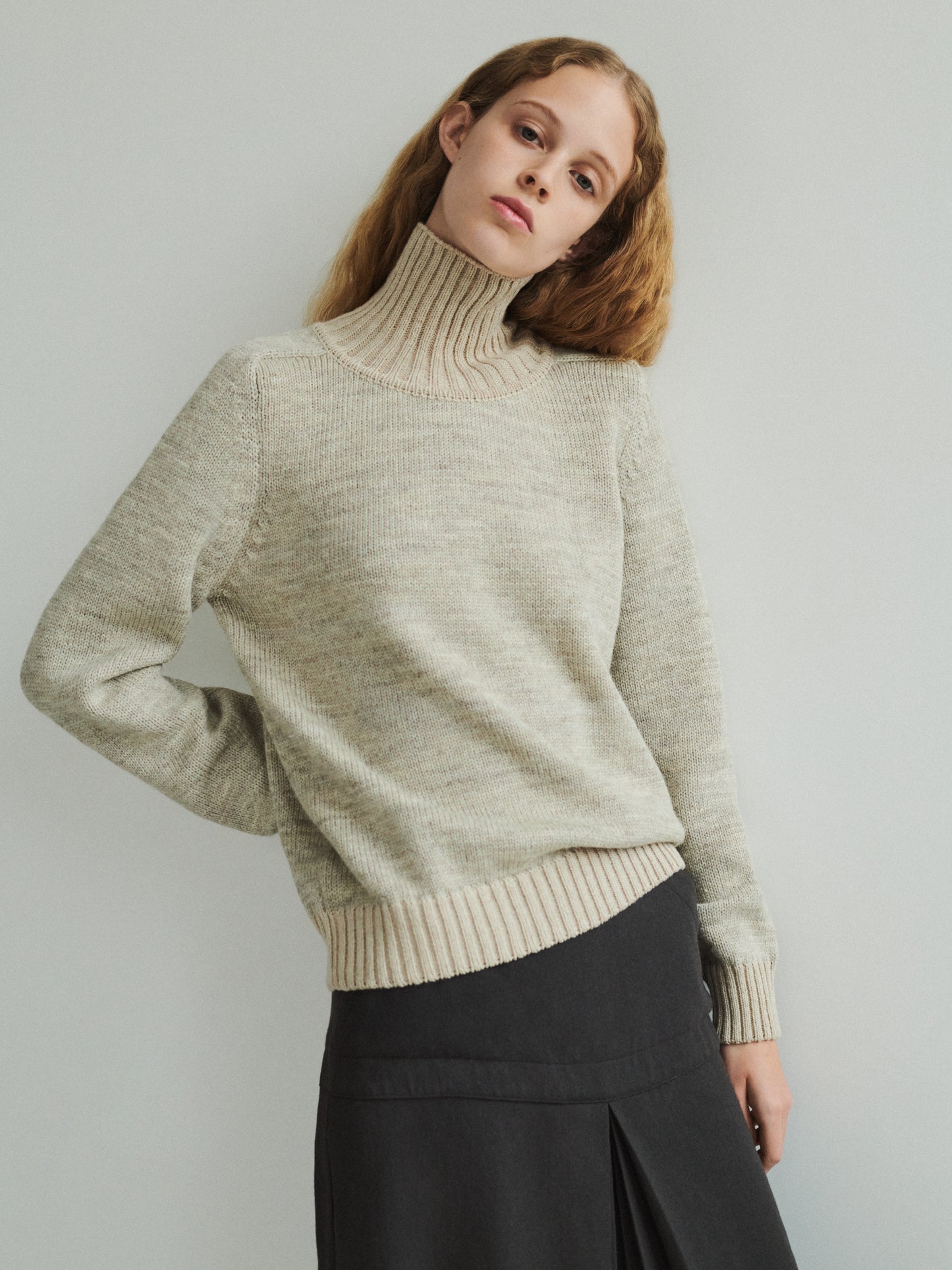 FANØ BRITISH WOOL HIGH NECK SWEATER