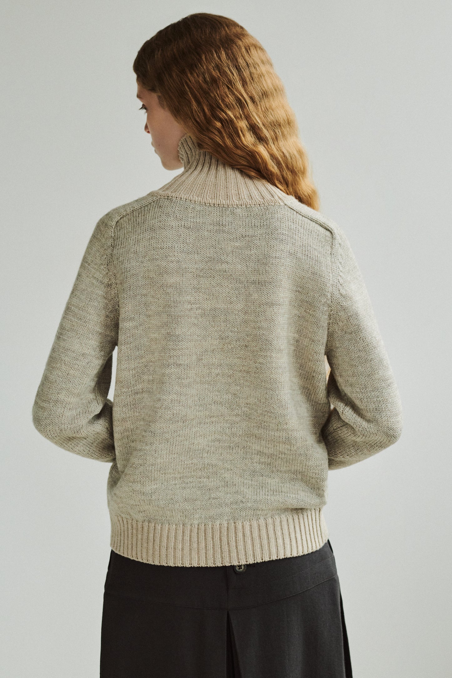 FANØ BRITISH WOOL HIGH NECK SWEATER