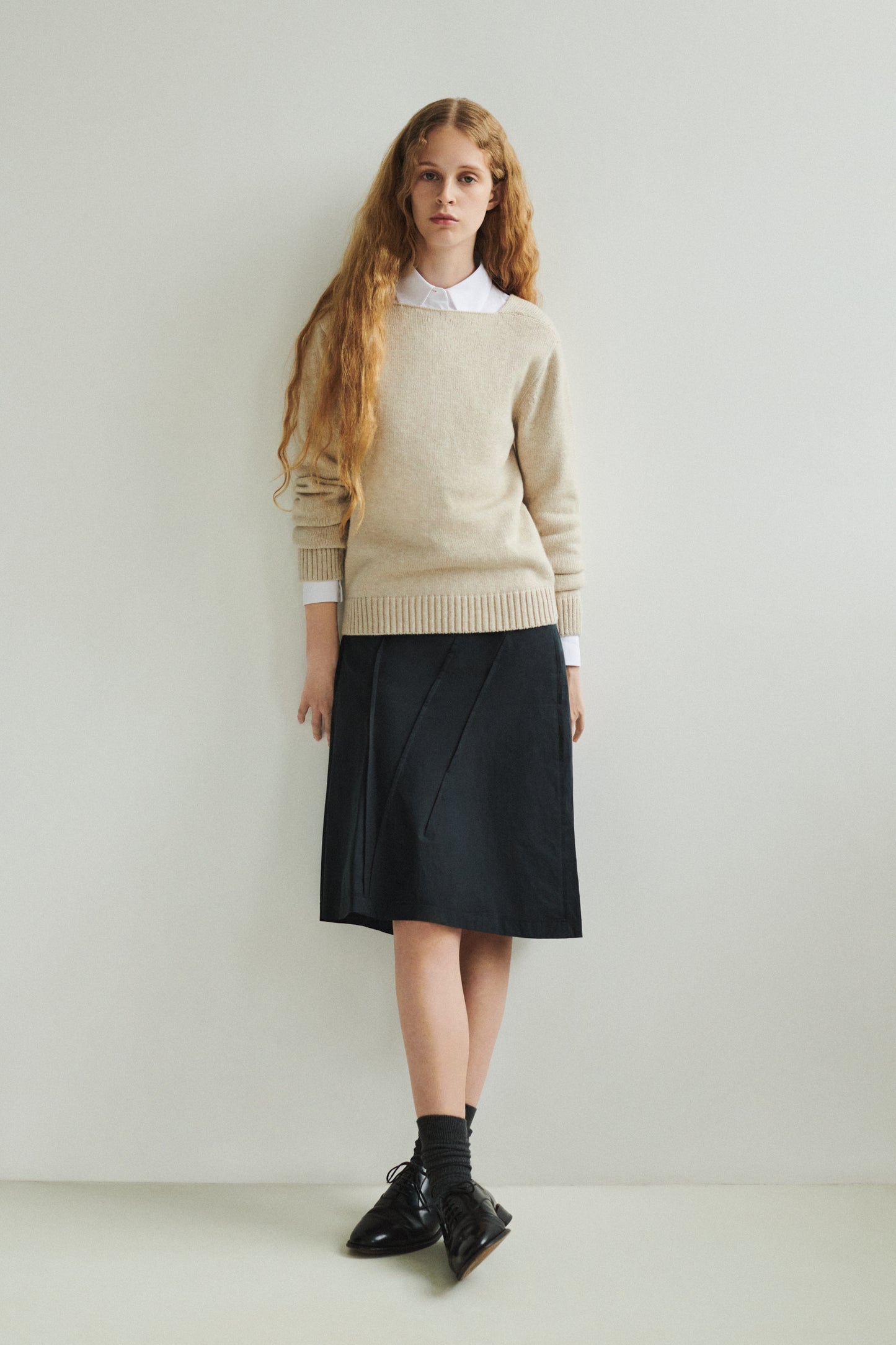 TREKRONER LAMBSWOOL BOATNECK SWEATER