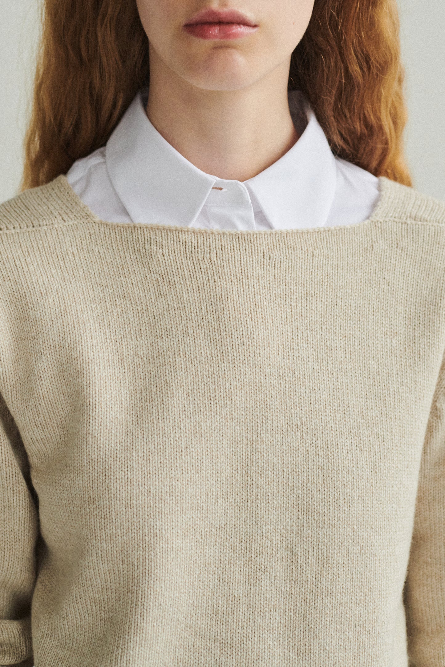 TREKRONER LAMBSWOOL BOATNECK SWEATER