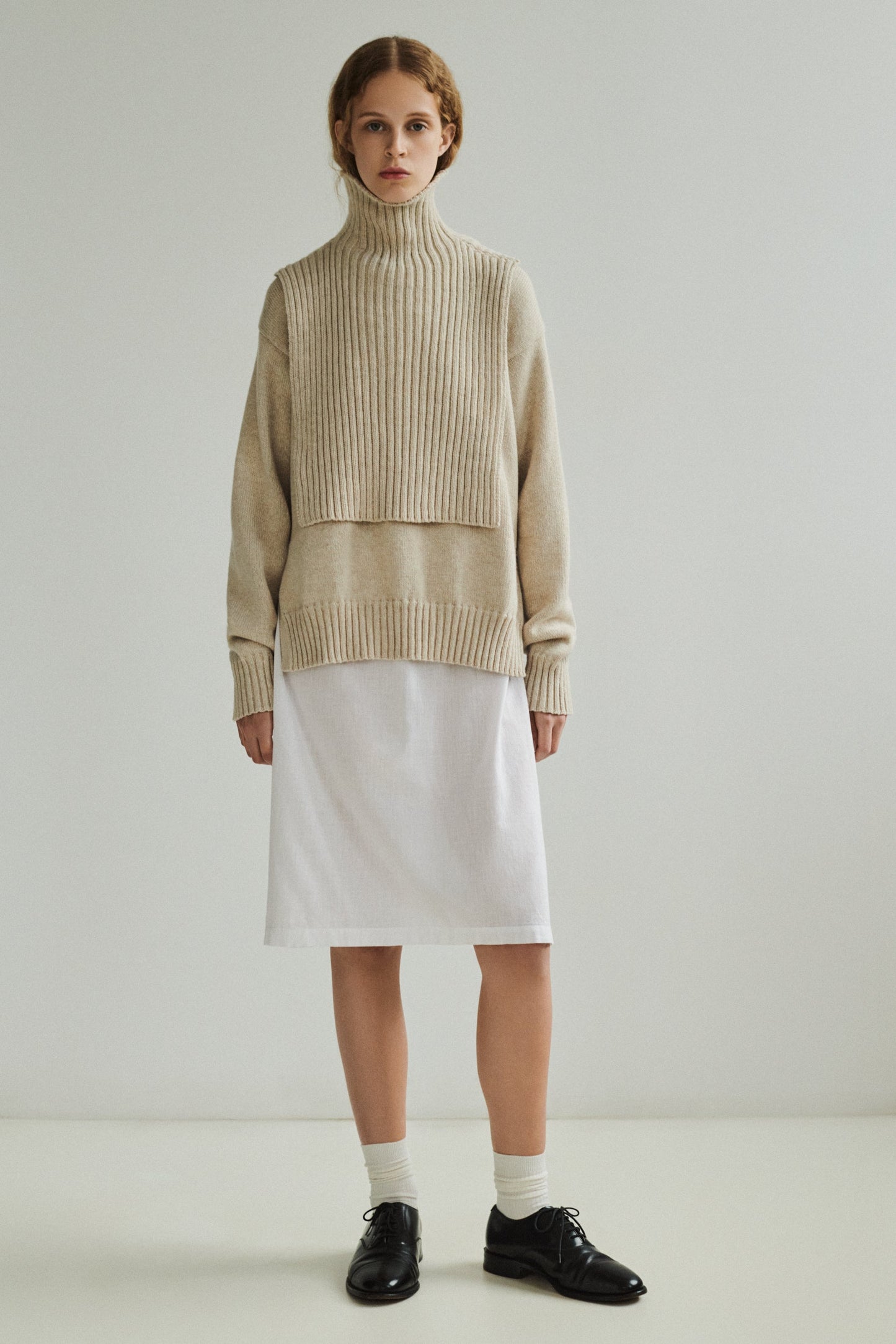 ASKØ LAMBSWOOL SWEATER 2-IN-1
