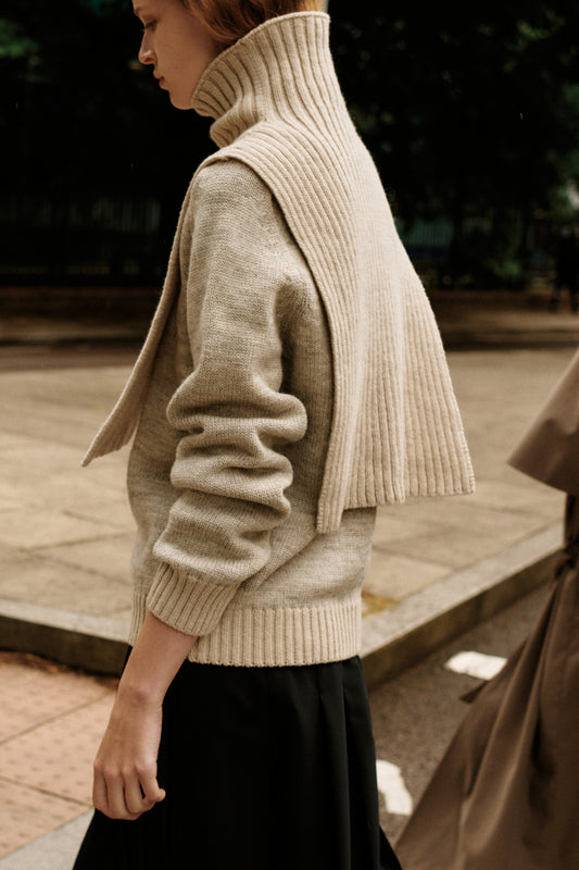 LILLEØ LAMBSWOOL BIB HIGH NECK