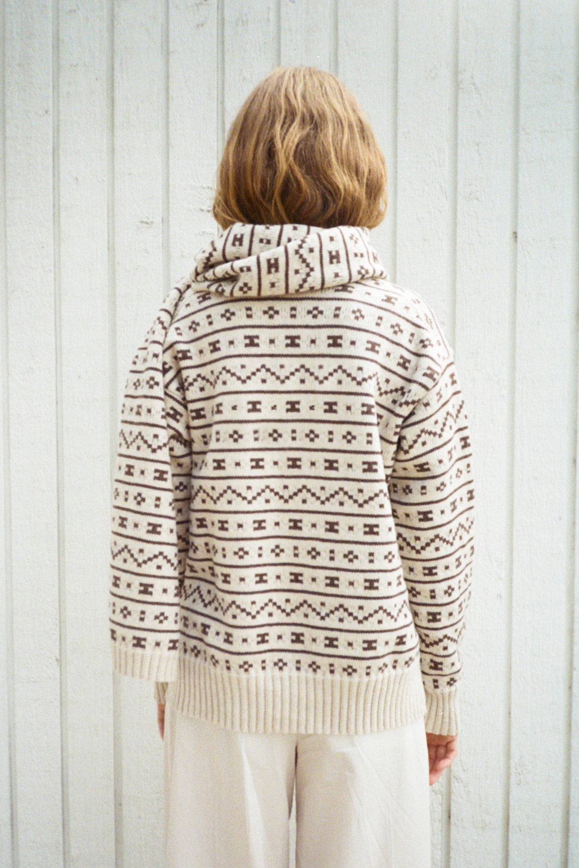 LÆSØ SCANDINAVIAN PATTERN SWEATER 2-IN-1