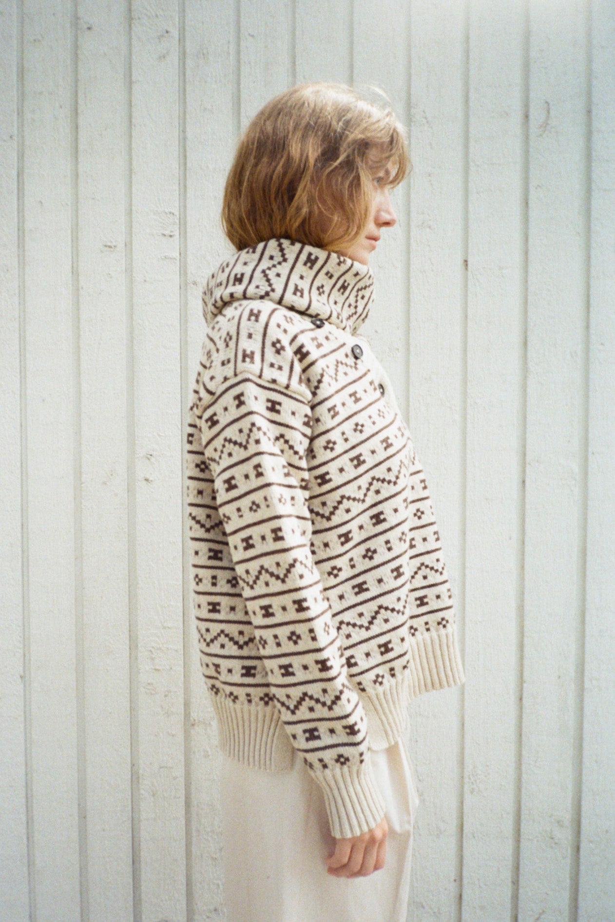 LÆSØ SCANDINAVIAN PATTERN SWEATER 2-IN-1