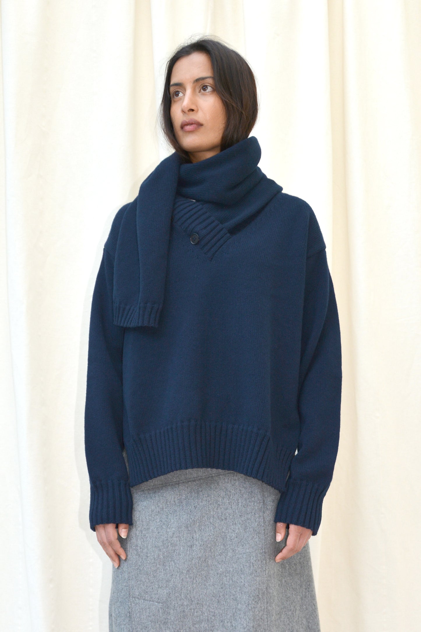 LÆSØ LAMBSWOOL SWEATER 2-IN-1