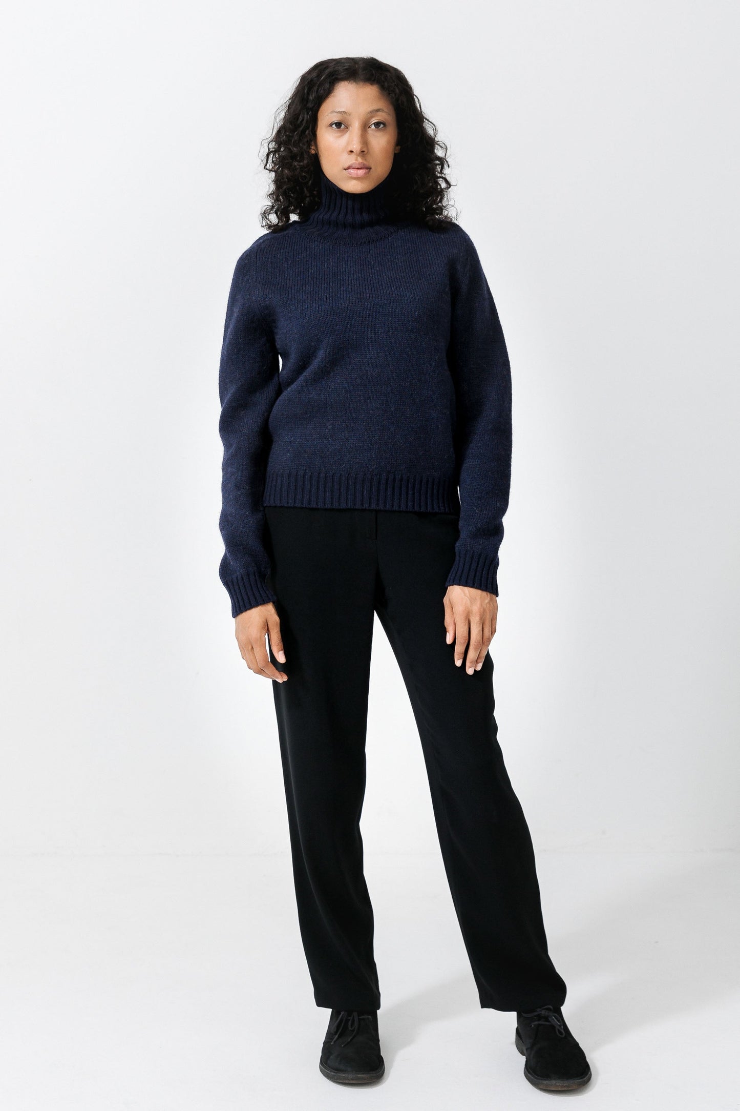 FANØ BRITISH WOOL HIGH NECK SWEATER