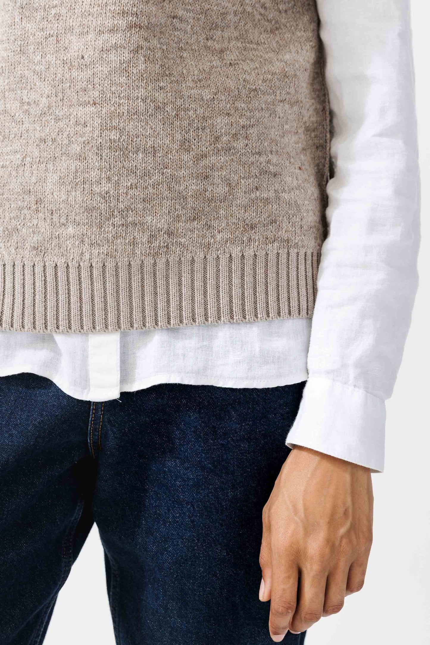 OMØ ICELANDIC WOOL CREWNECK VEST