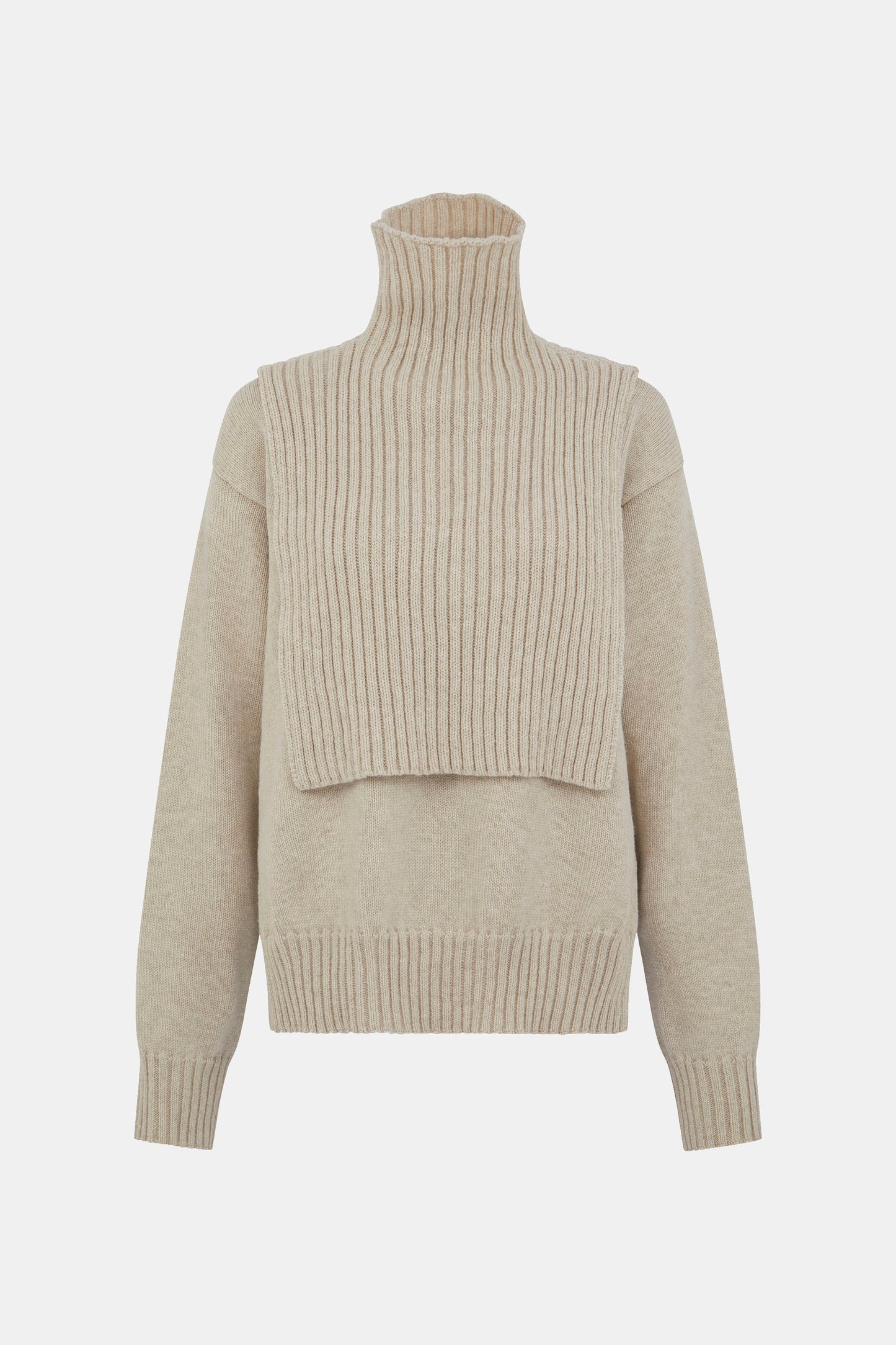 ASKØ LAMBSWOOL SWEATER 2-IN-1