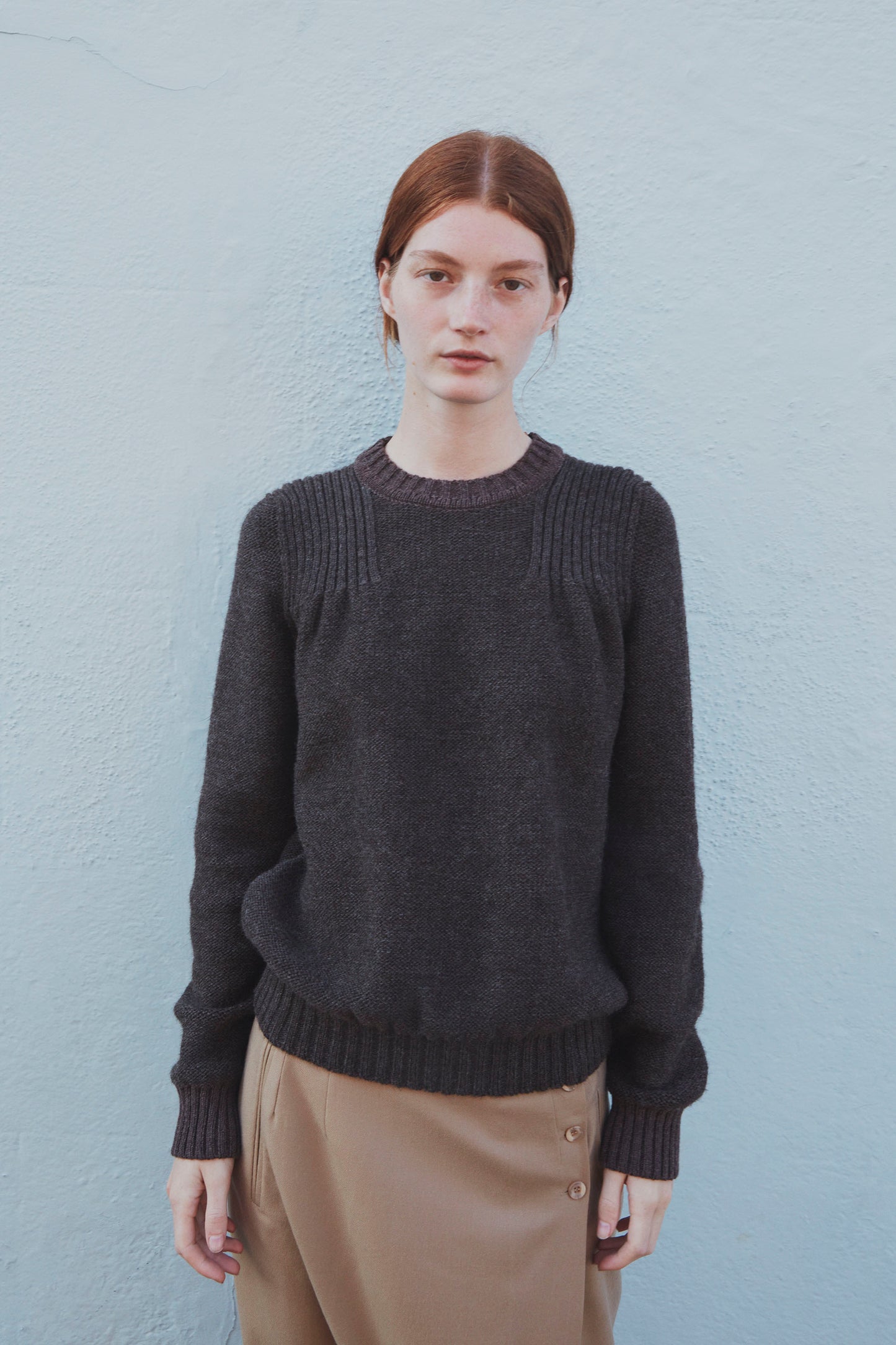 SKARØ BRITISH WOOL CREWNECK SWEATER