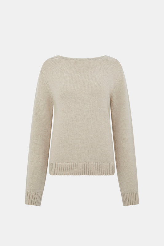 TREKRONER LAMBSWOOL BOATNECK SWEATER