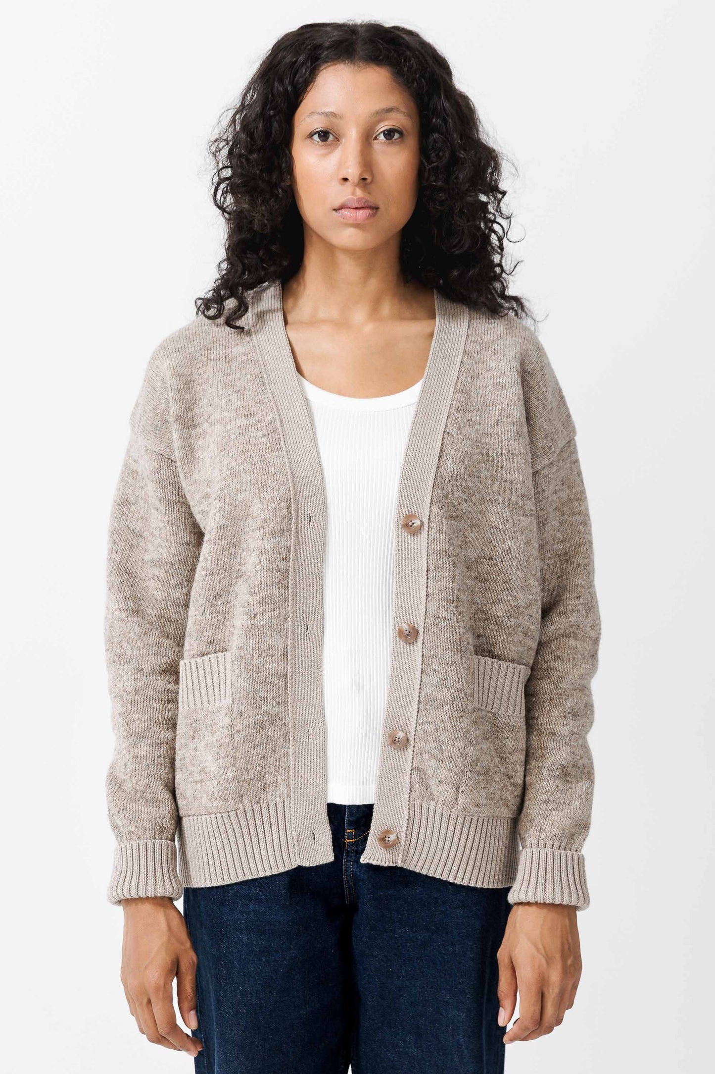FYN ICELANDIC WOOL V-NECK CARDIGAN