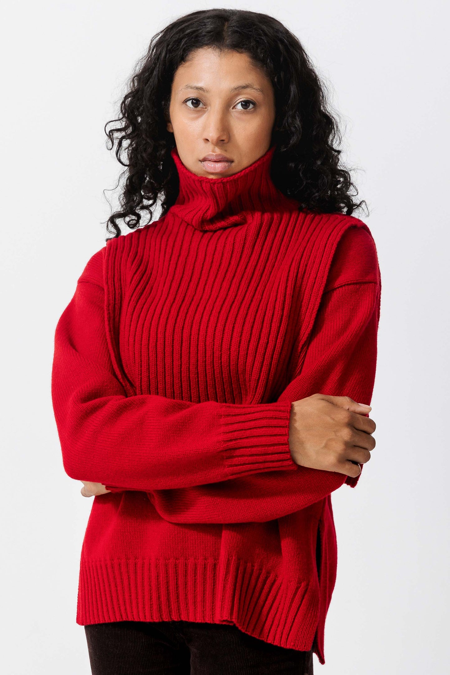 ASKØ LAMBSWOOL SWEATER 2-IN-1