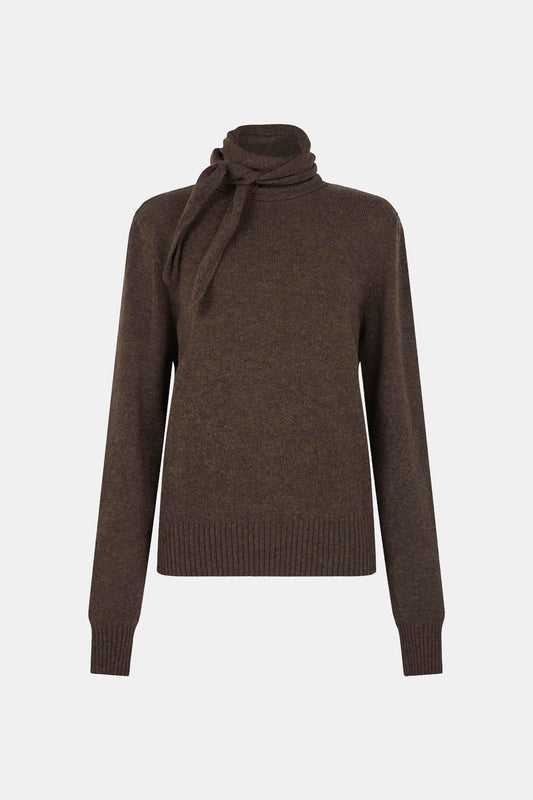 NYORD NECK TIE SWEATER
