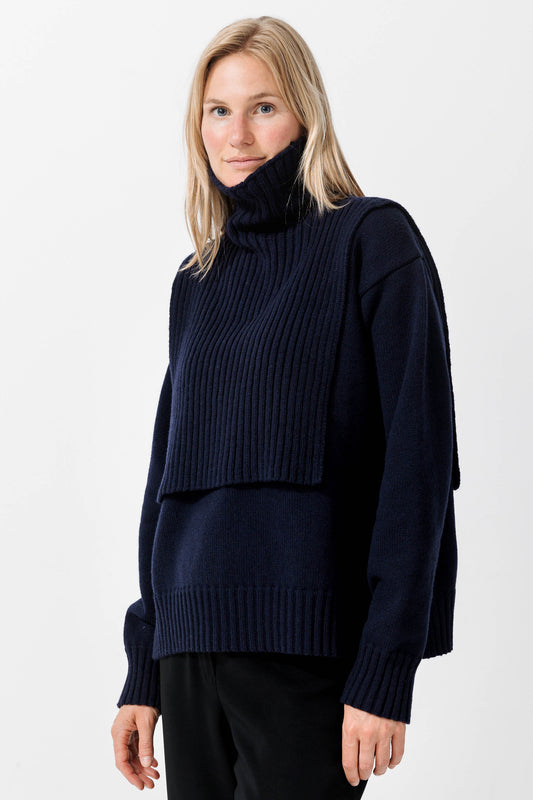 ASKØ LAMBSWOOL SWEATER 2-IN-1